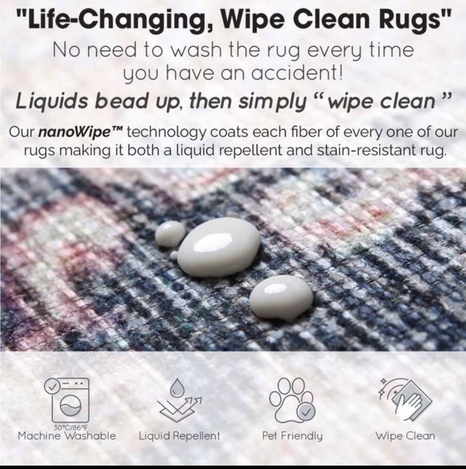 NEW - Vintage Cezanne Terracotta Sky Carpet Runner image indicator(7)