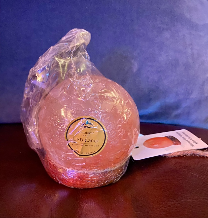 Small USB Colour Changing Himalayan Salt Lamp Sphere image indicator(2)