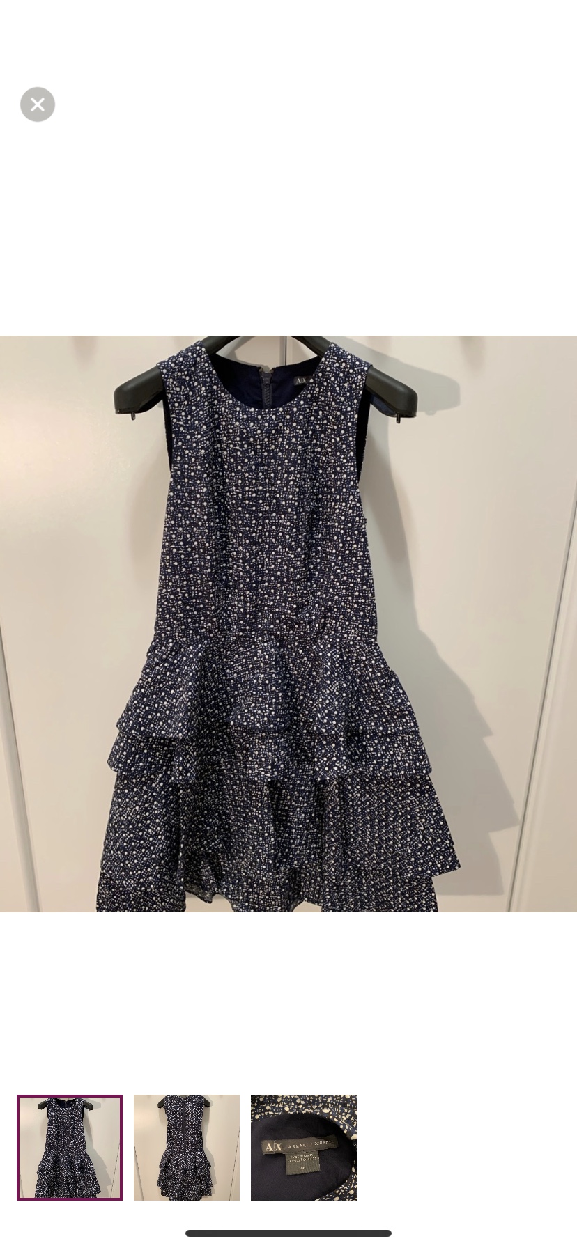 New A/X Tiered Fit and Flare Dress - Size 0 image indicator(3)