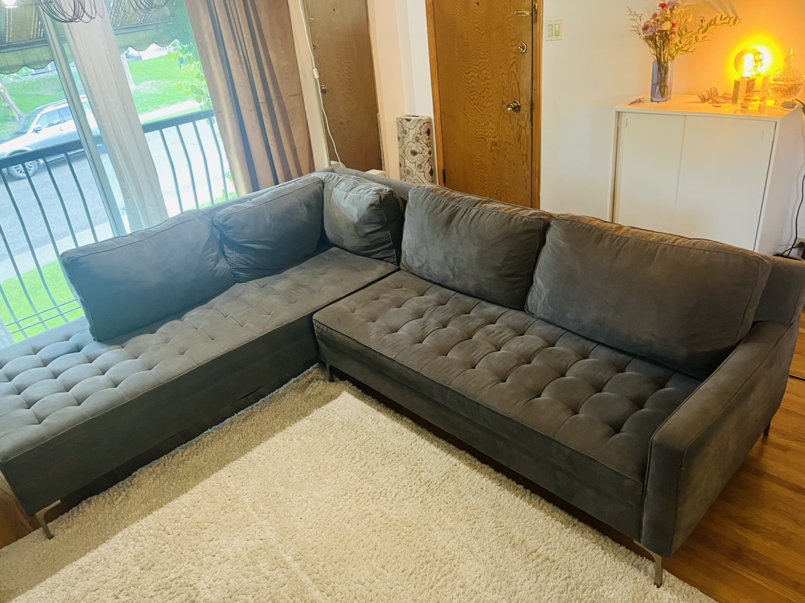 Grey Sectional Sofa - photo 3