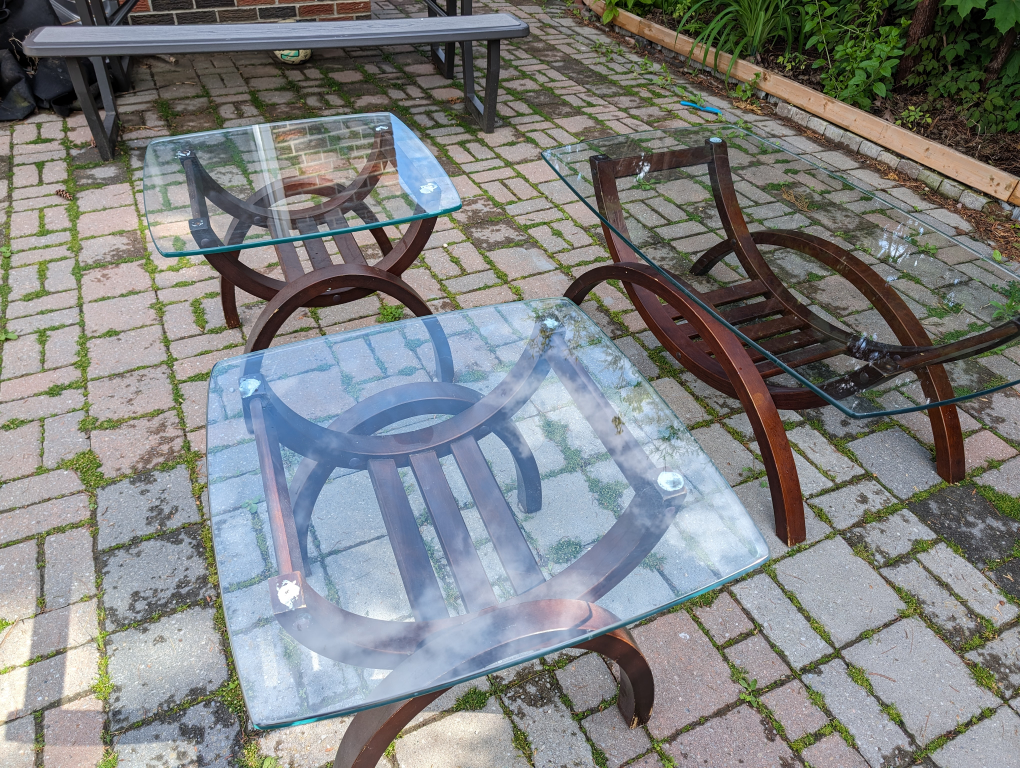 solid wood coffee table set - photo 3