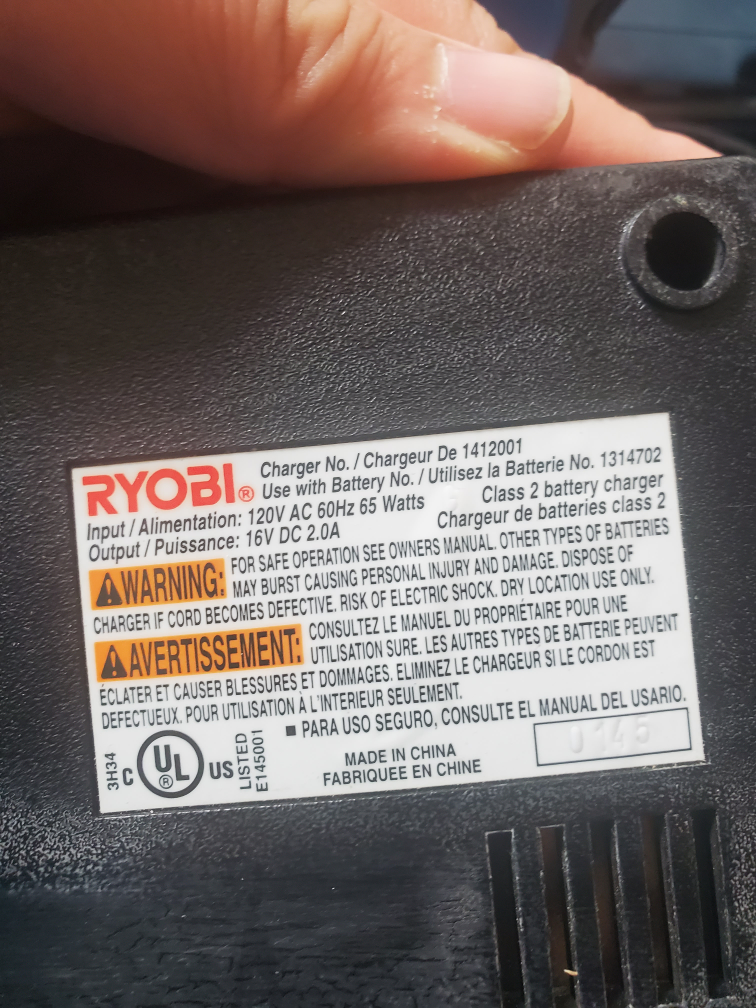 Ryobi 5 1/2" Cordless Circular Saw Charger Light 14.4v Set image indicator(6)