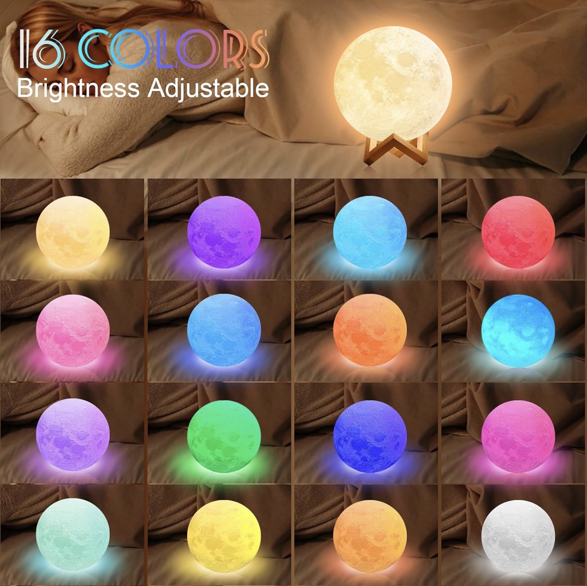 Rechargeable moon lamp - photo 3