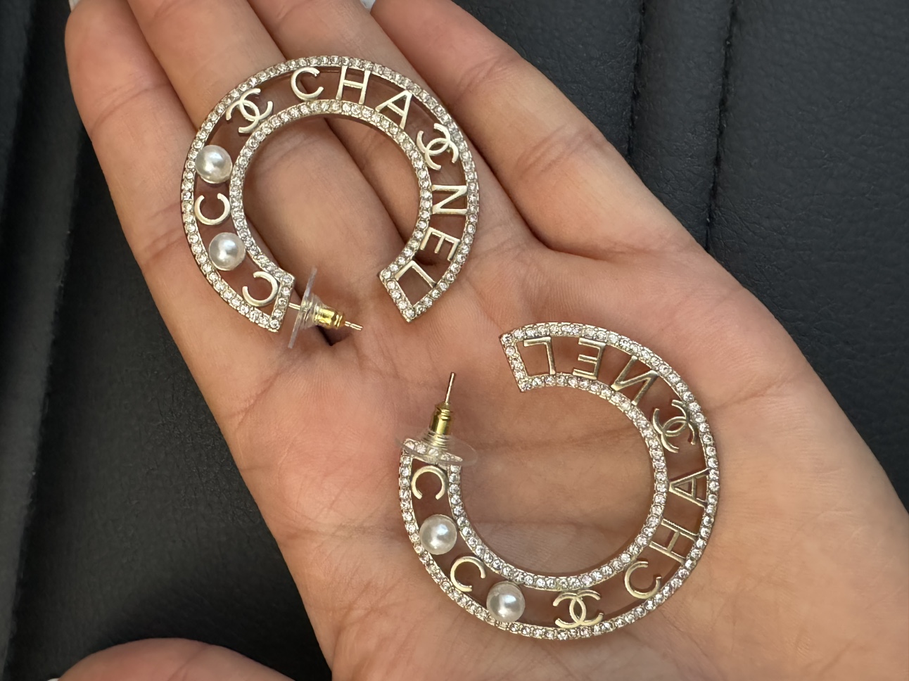 CHANEL Hoop Earrings image indicator(6)