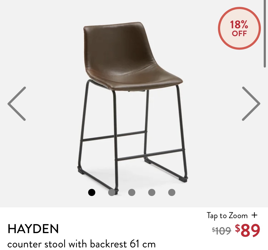 chic leather bar stools-moving out, Pet-Free &  Non-Smoking Home image indicator(5)