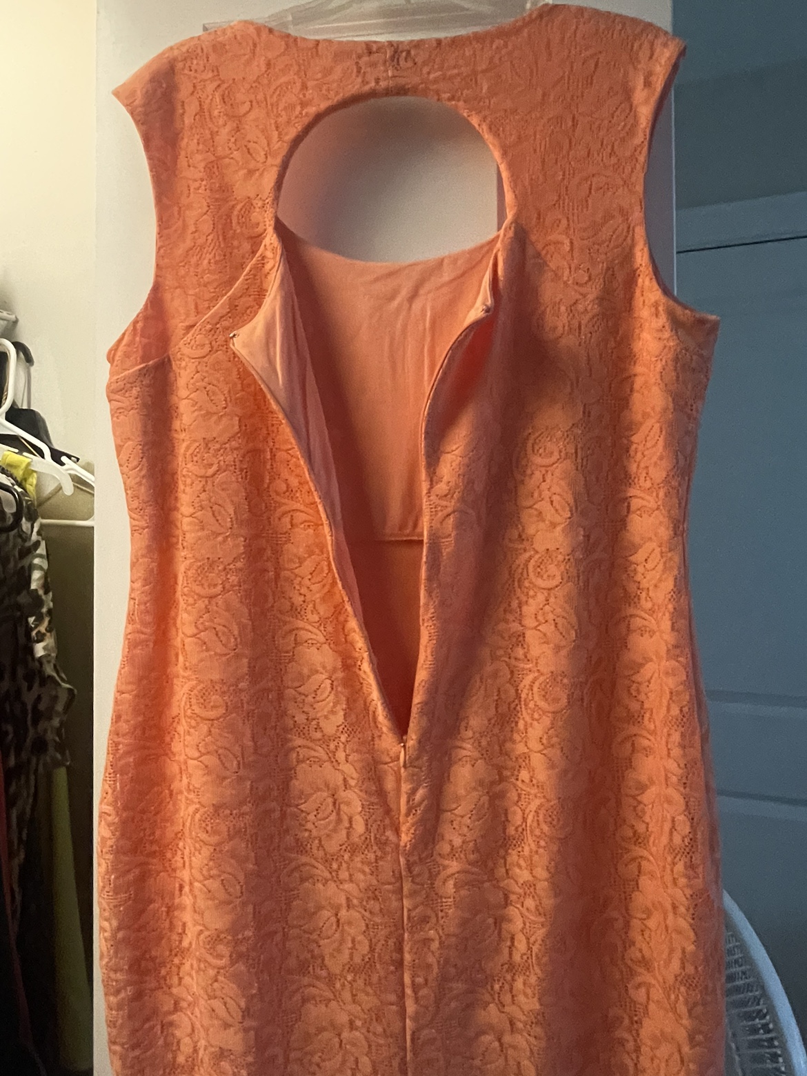 Peach color beautiful dress - photo 3