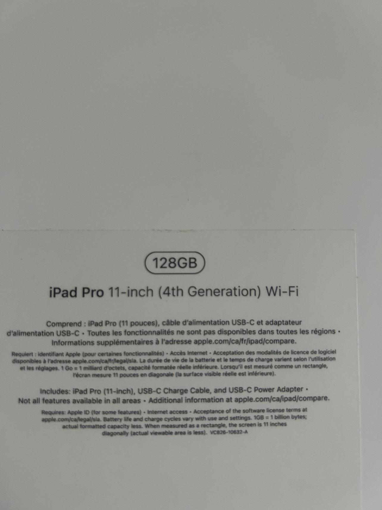 iPad Pro 11” 4th gen wifi 128gb - photo 2