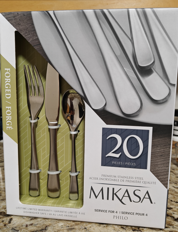 Mikasa 20 piece forged flatware cutlery set