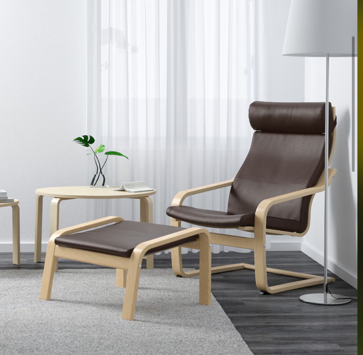 🧡IKEA chair and leg  rest