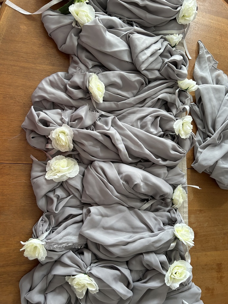 Rustic Table runner chiffon