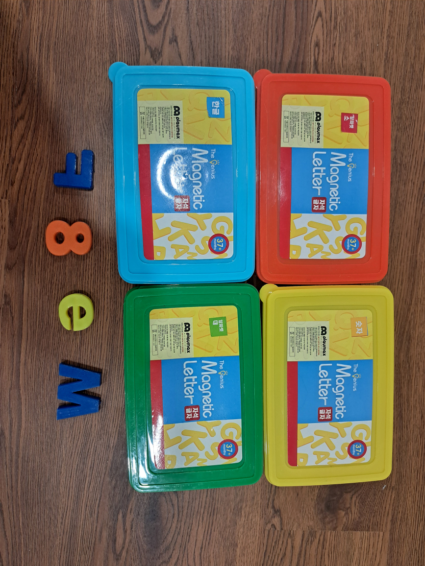 Magnetic Letters & Numbers English and Korean