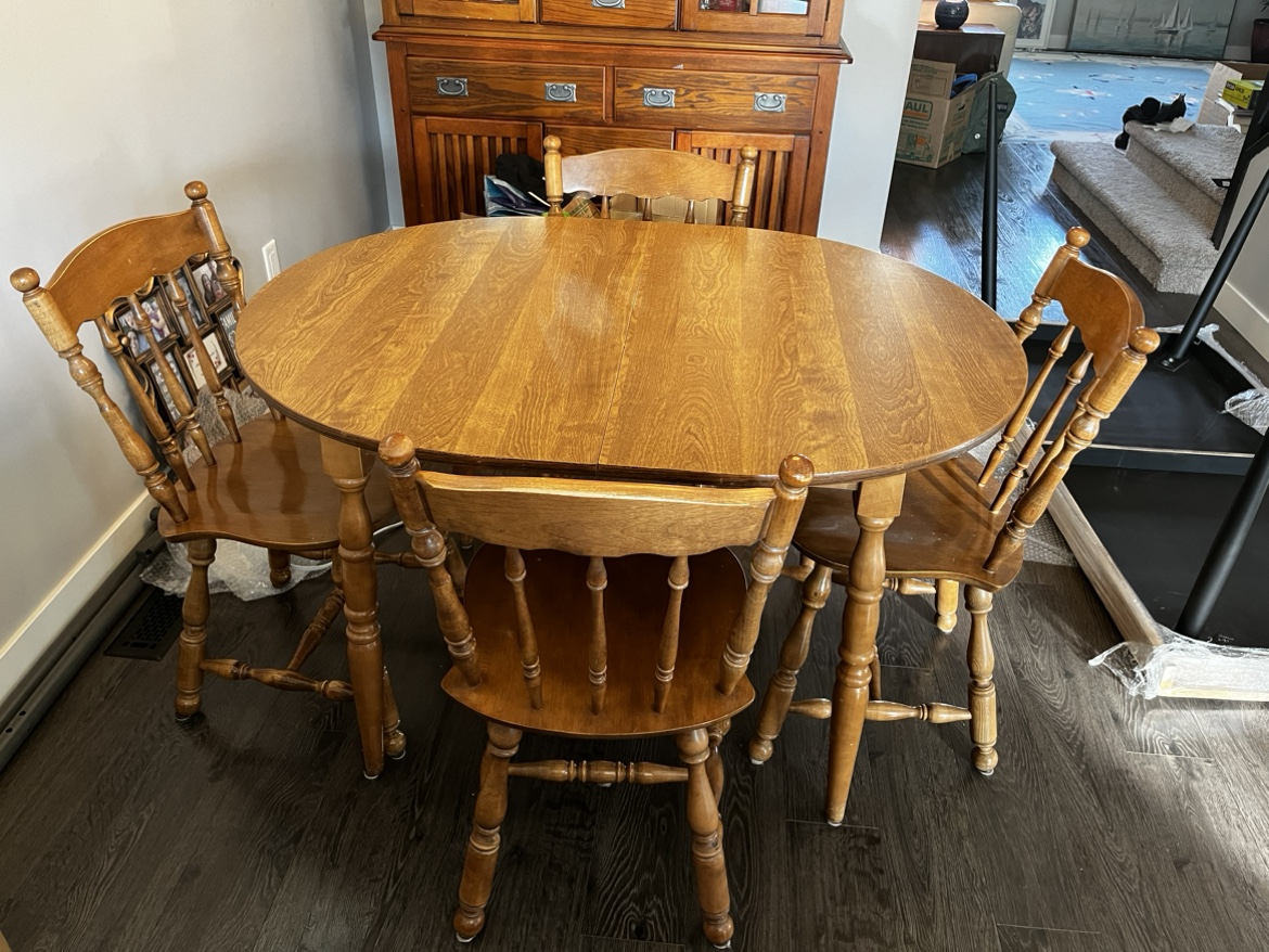Dining table with 4 chairs
