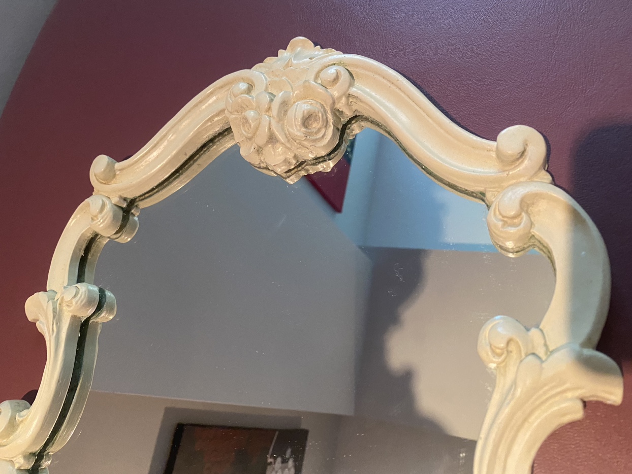 Vintage Italian Rococo Style Mirror Original Durwood Frame - photo 3