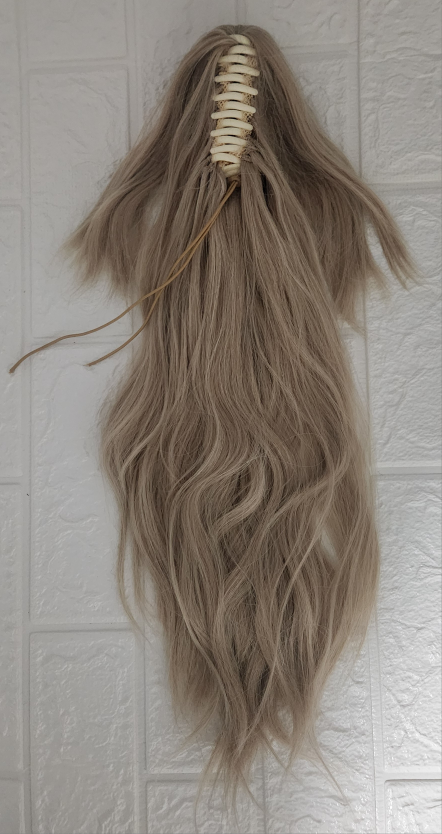 18 Inch Long Straight Ponytail Hair Extension Claw Clip thumbnail