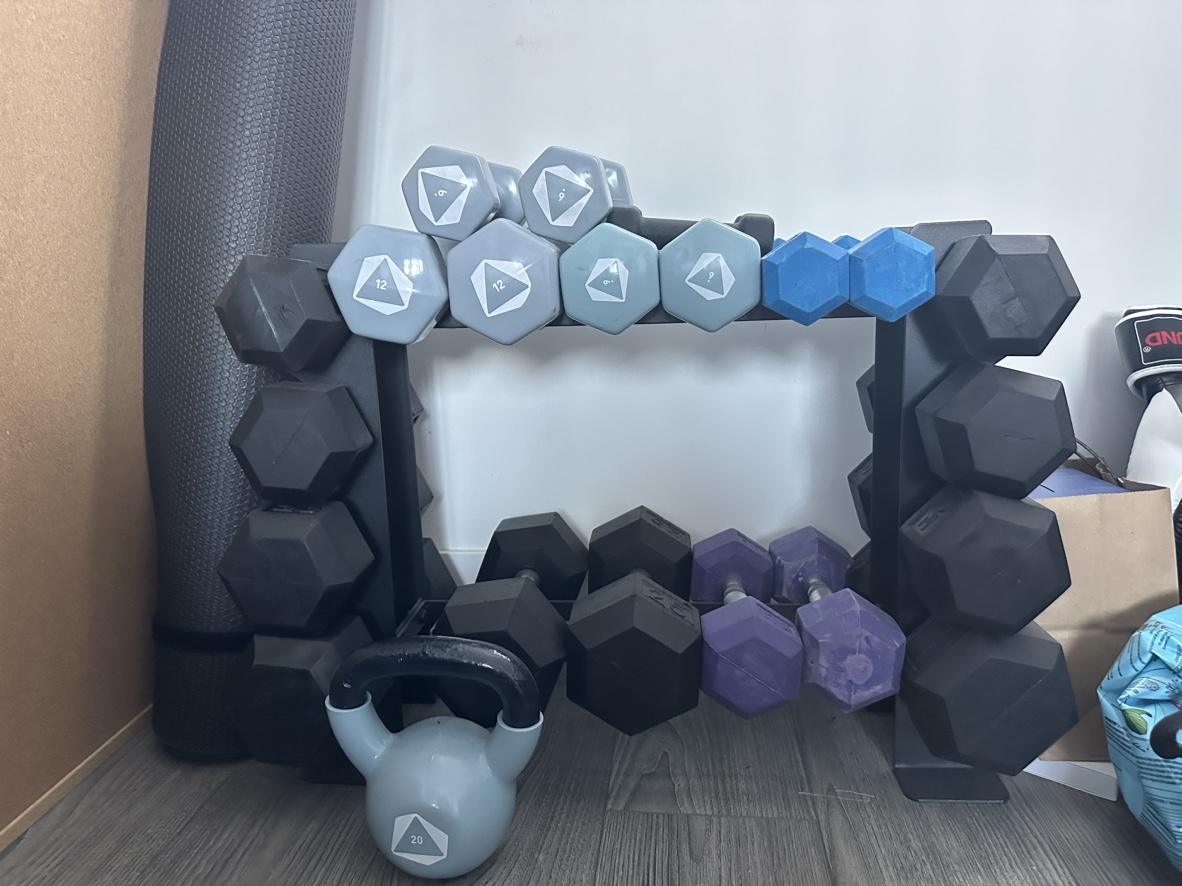 Dumbbell set and rack - photo 4