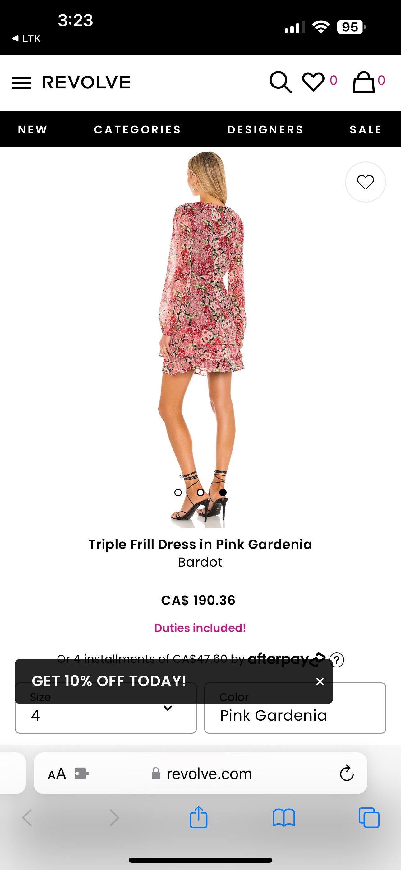 Bardot dress