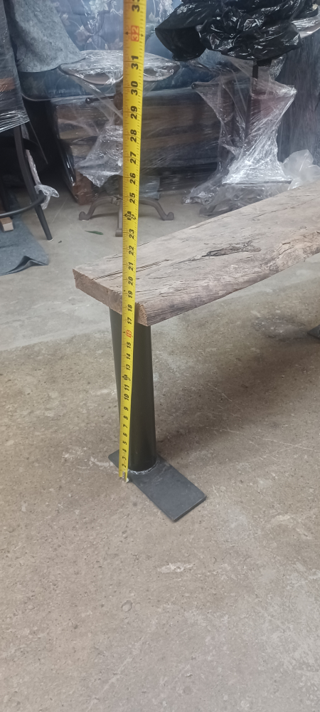 Small rustic outdoor bench - photo 2