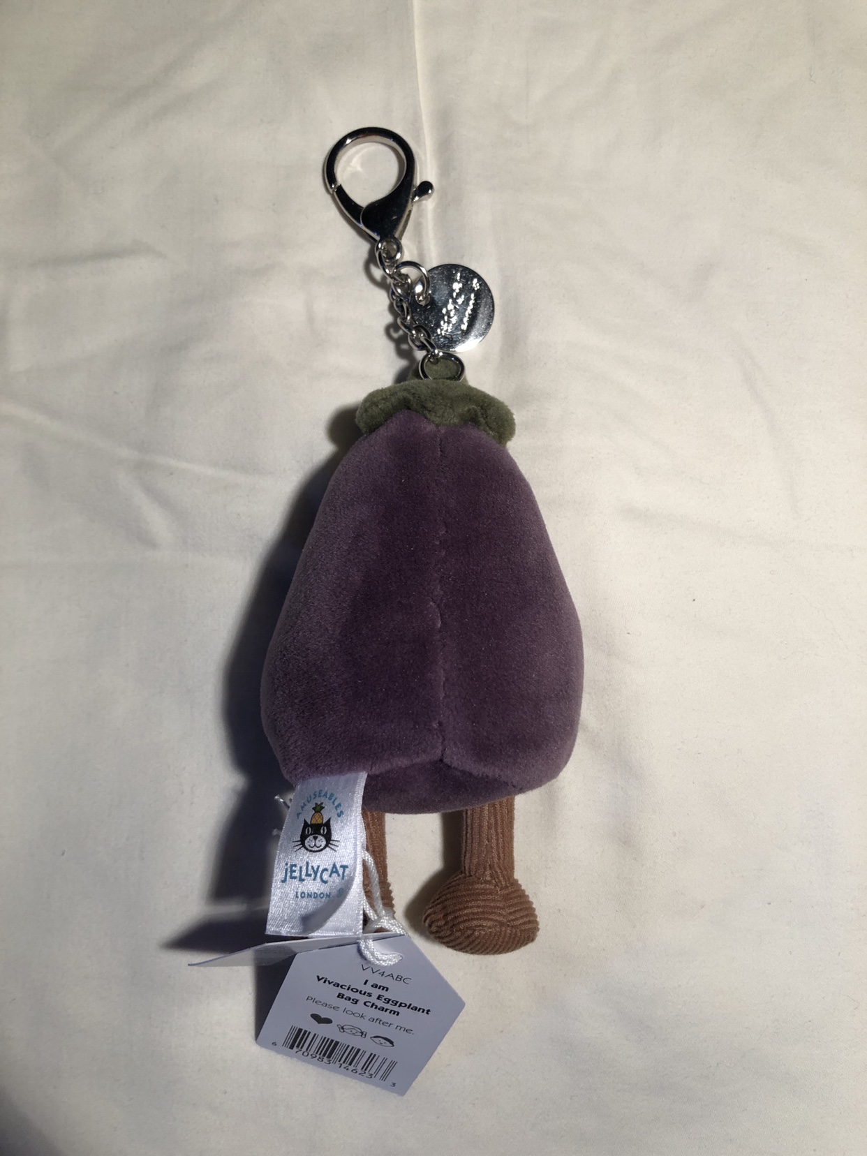 Jellycat Aubergine Bag Charm BNWT image indicator(2)