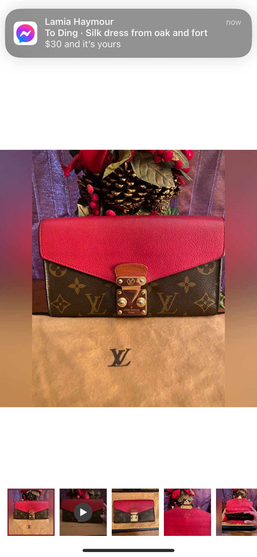 Authentic Louis Vuitton Monogram Portefeuille Pallas Wallet thumbnail