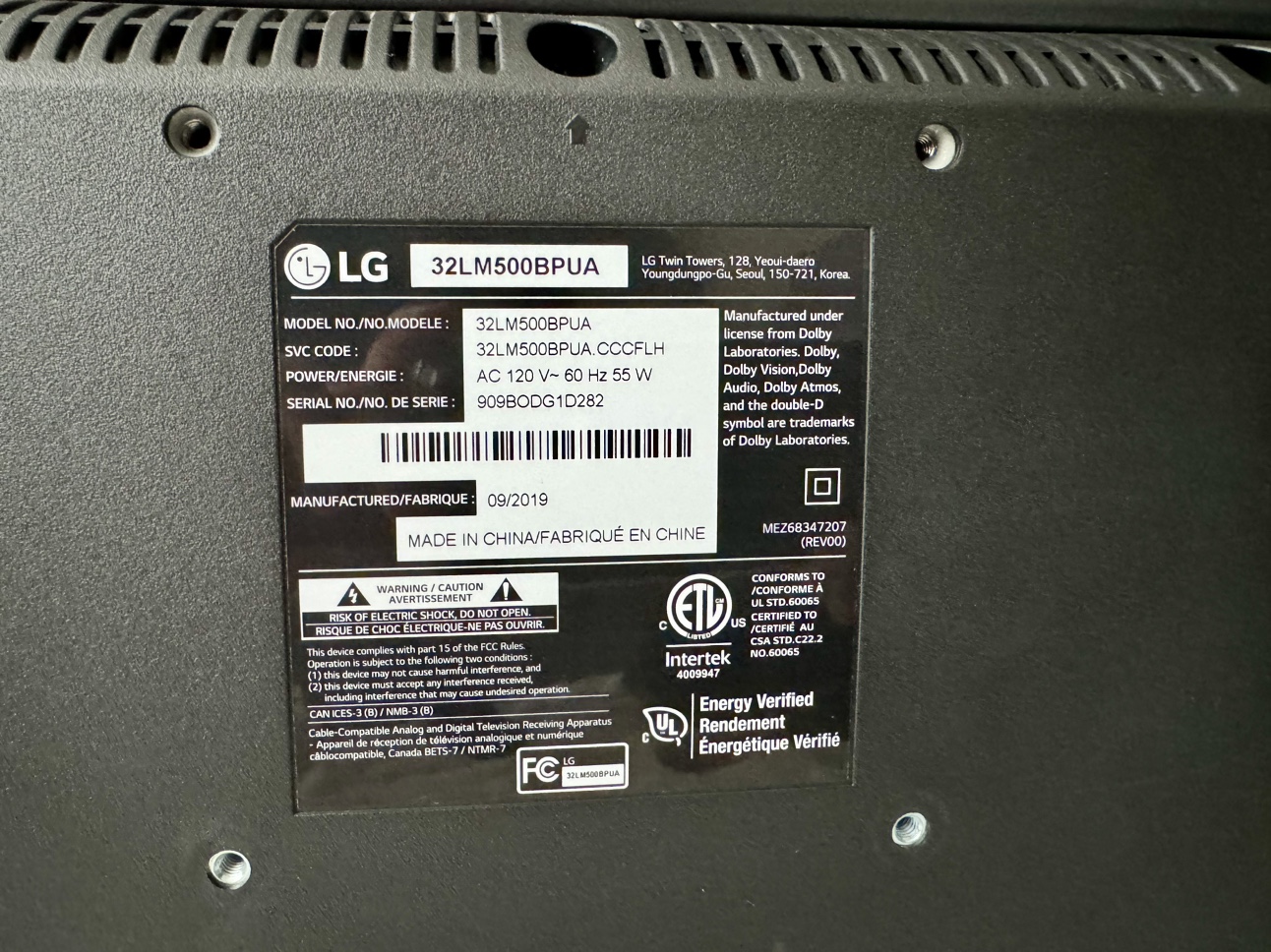 LG 32" TV - photo 2