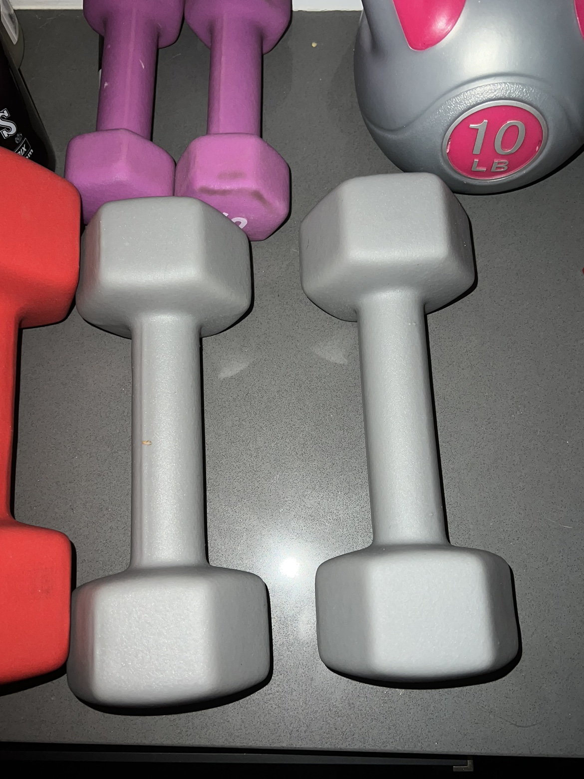 Two 12lb dumbbells