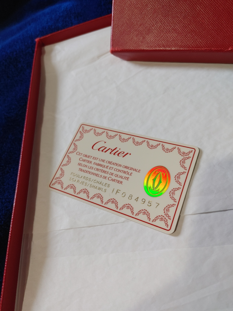 large silk Cartier scarf image indicator(2)