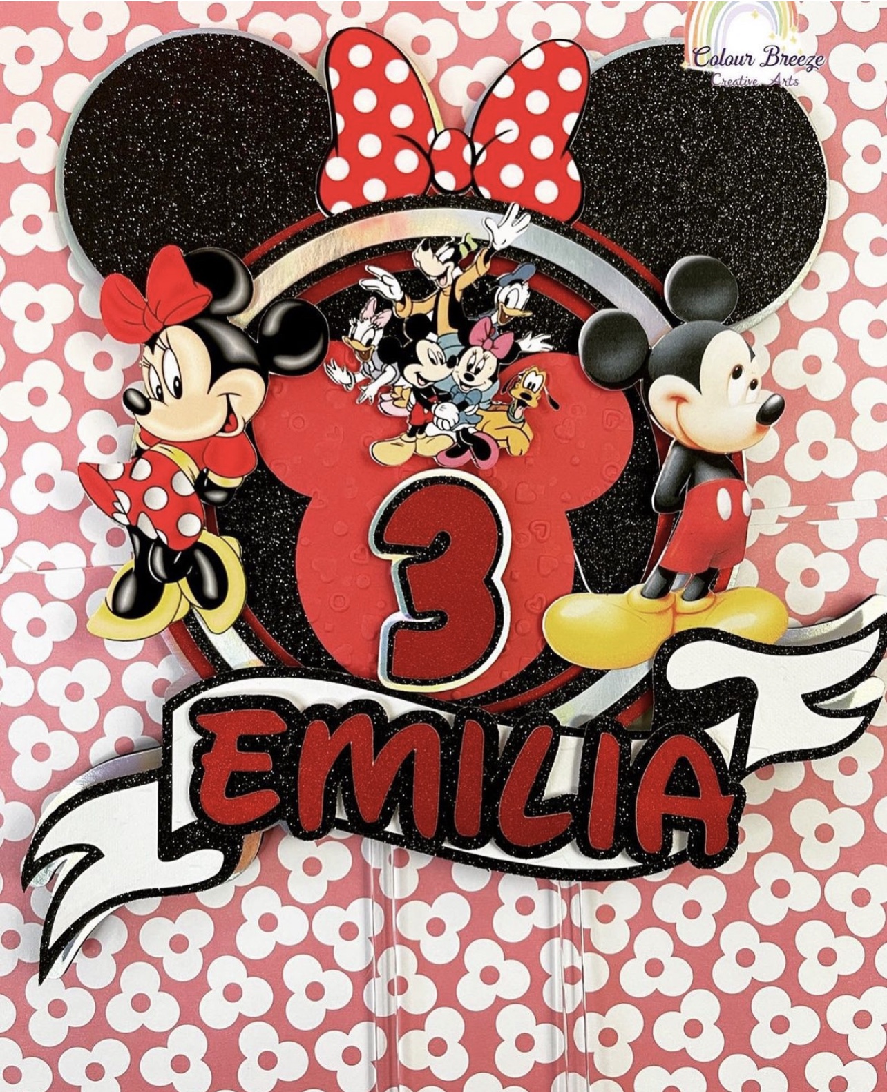 Customize 3D cake topper