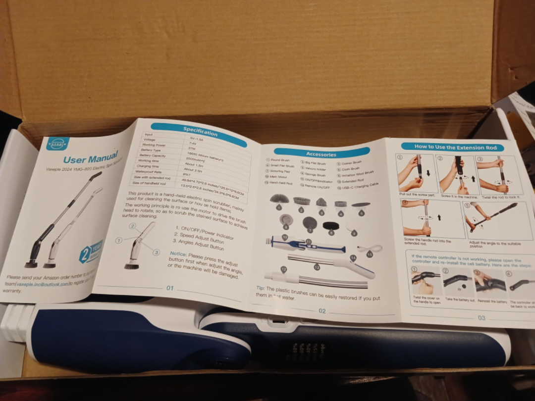 Electric Cleaning Brush image indicator(2)