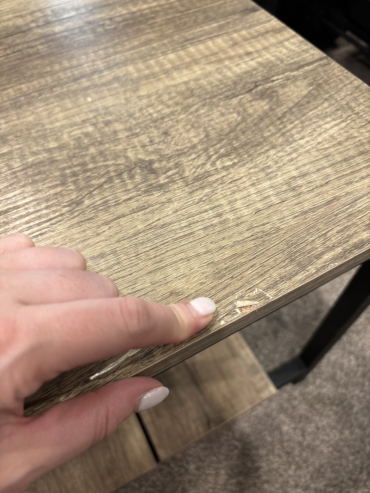 Faux wood double decker coffee table - photo 3