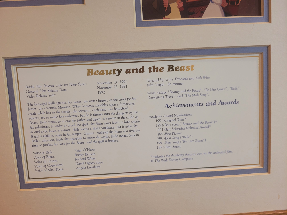 Beauty & The Beast Collector Series 2/4 Lithograph image indicator(4)