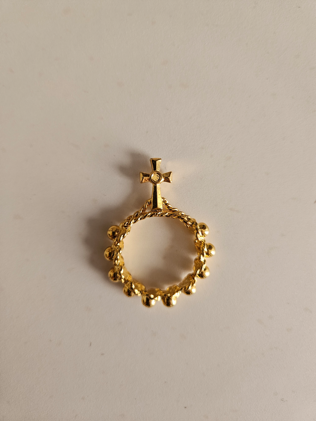 Ring with cross