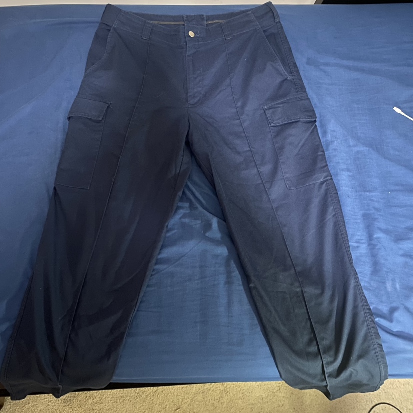 Men’s navy blue Widecut pants - photo 2