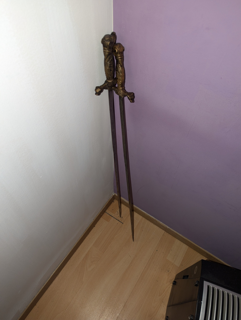 pair of decorative swords