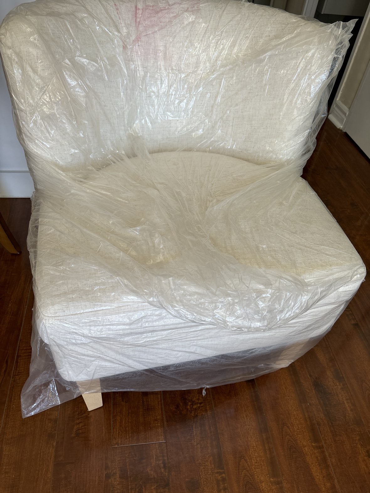 Bee and willow white accent chair