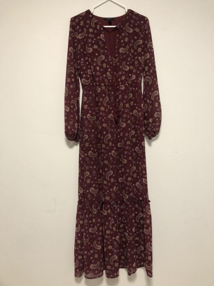 Long sleeve long dress thumbnail