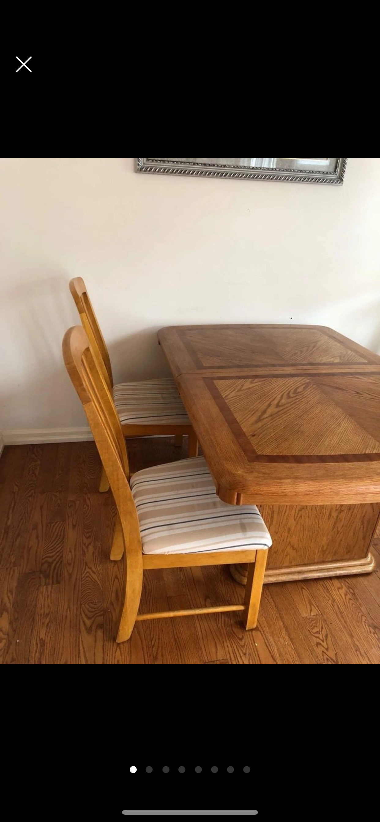Set of 6 Solid Oak Wooden dining chairs - photo 2
