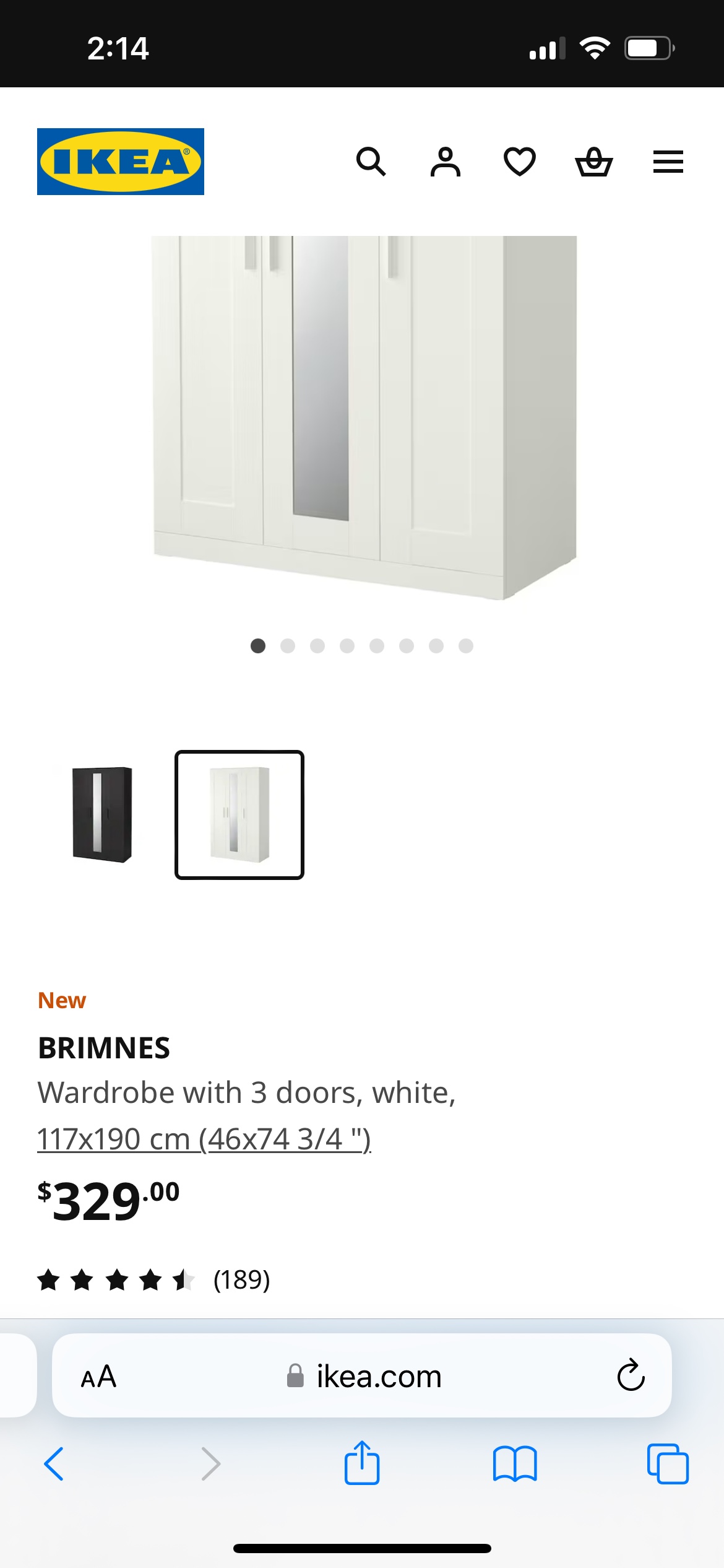 Wardrobe white image indicator(2)