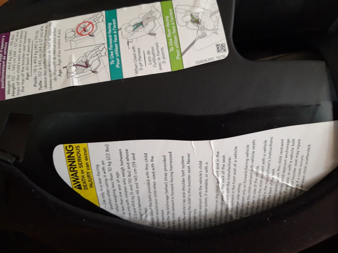 Evenflo(Symphony) 3 in 1 Càr Seat image indicator(7)