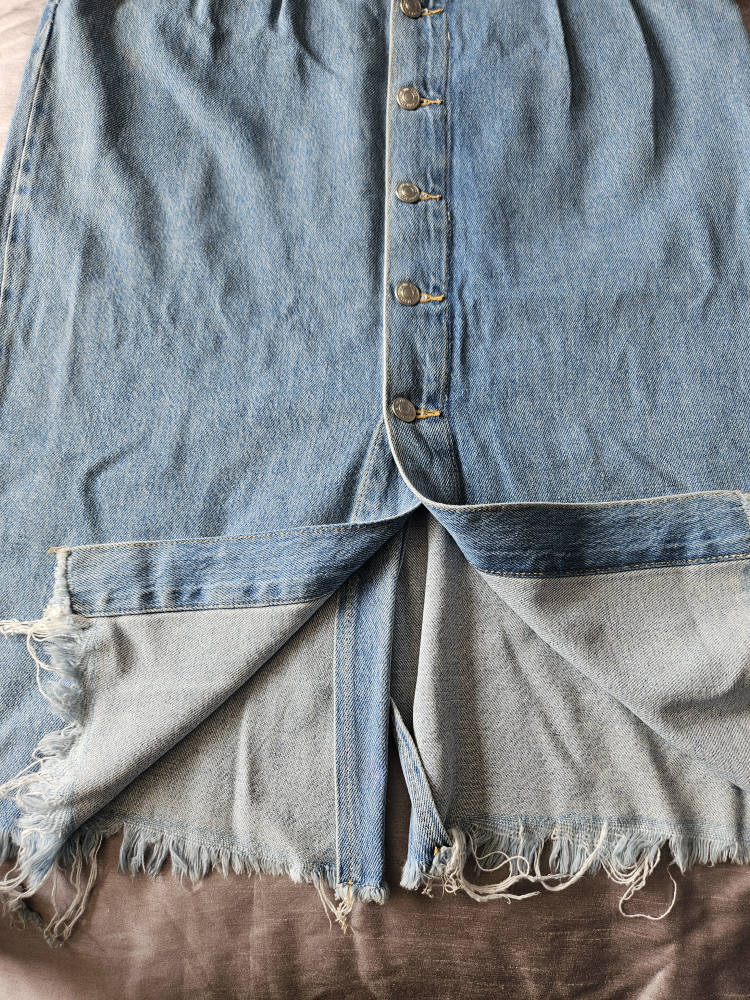Free People denim maxi skirt image indicator(2)