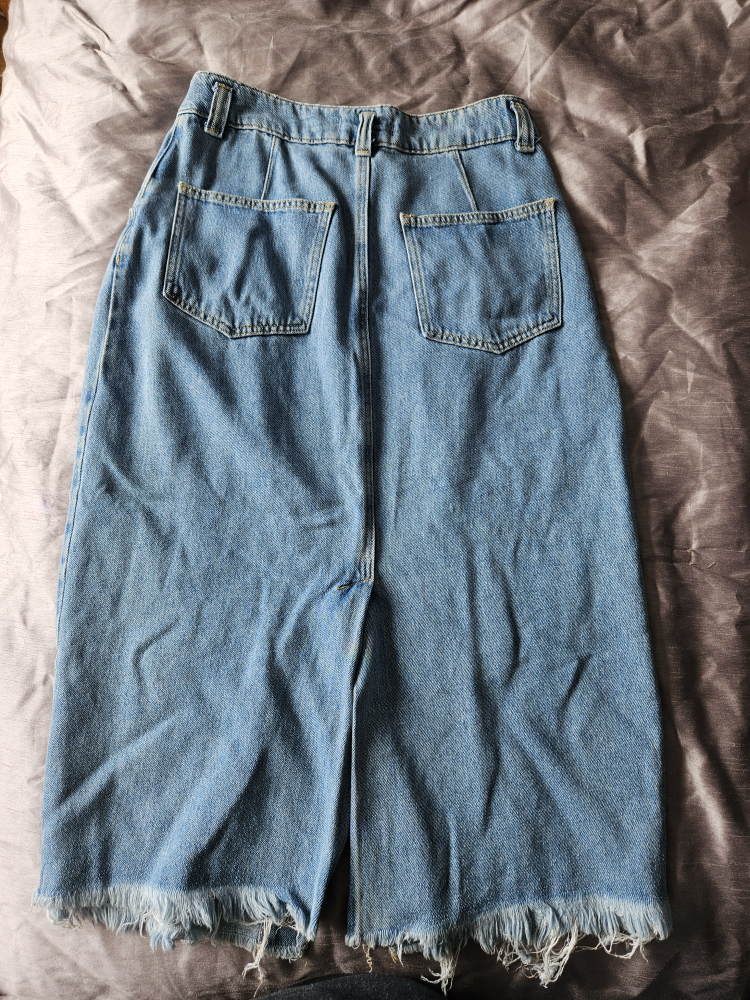 Free People denim maxi skirt image indicator(3)