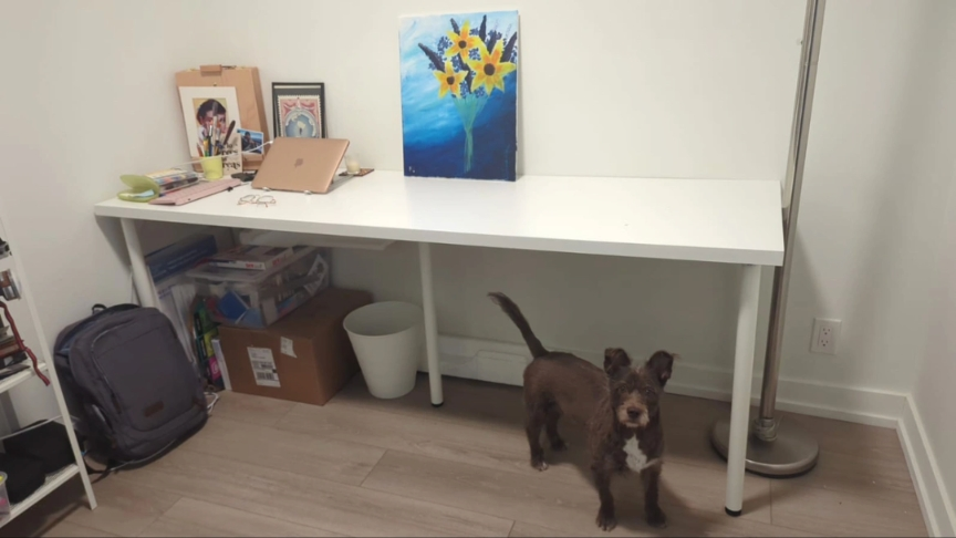 IKEA Long white desk 200cm x 60 cm MOVING SALE image indicator(5)