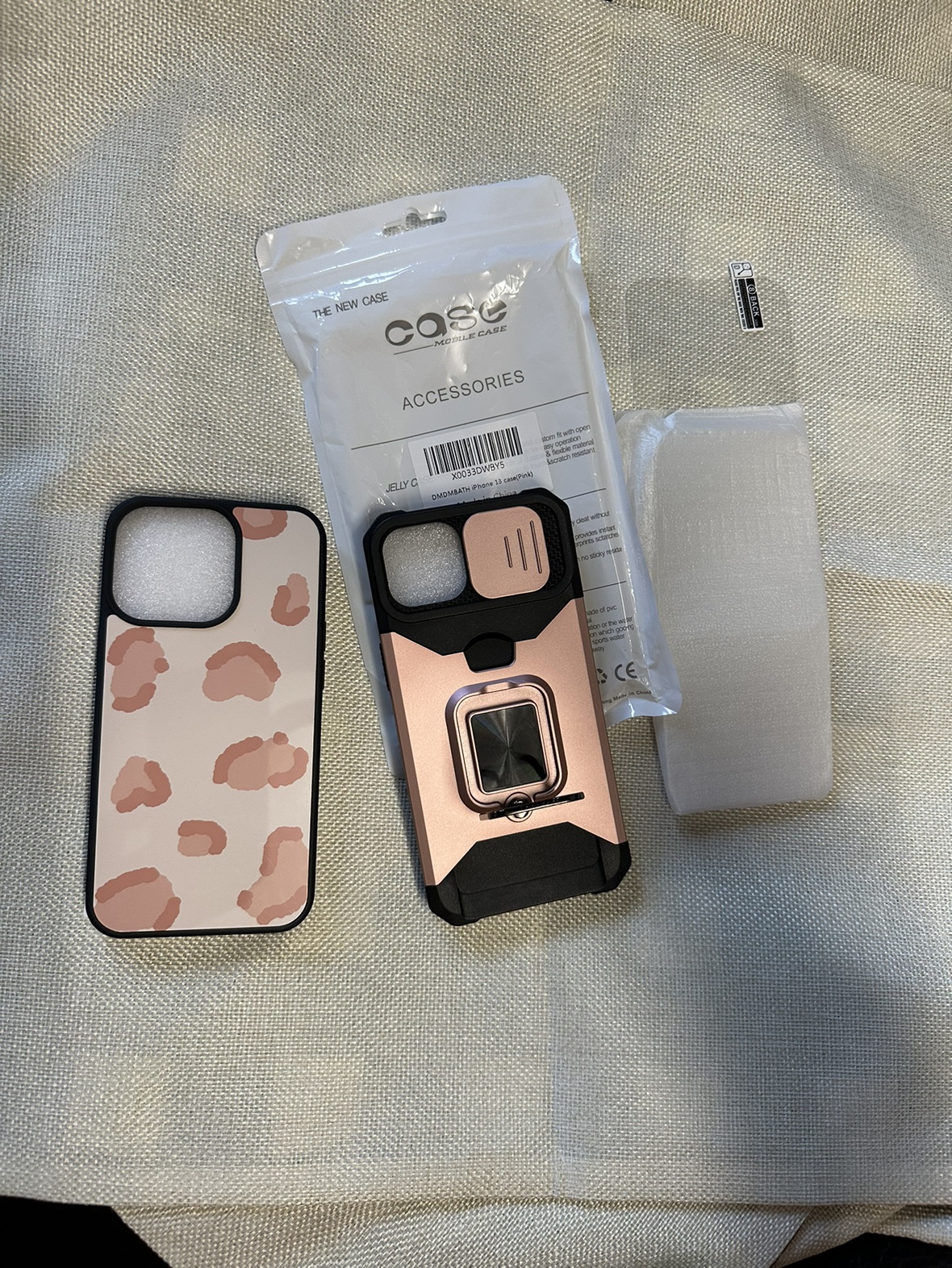 2 pieces,I phone 14 pro cover , with protection screen , image indicator(5)