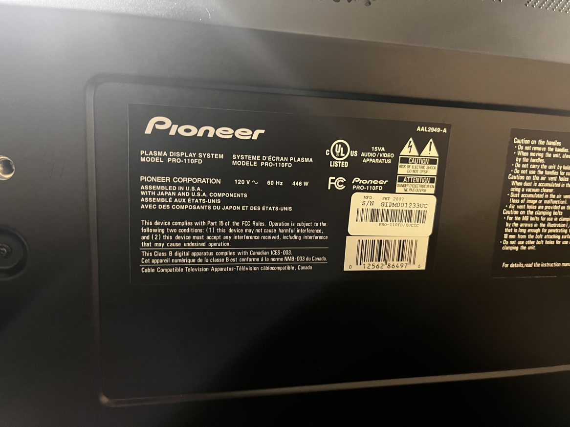 Pioneer Elite tv - photo 2