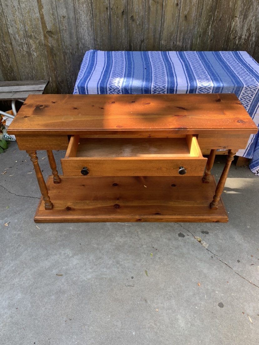 Real wood side table - photo 2