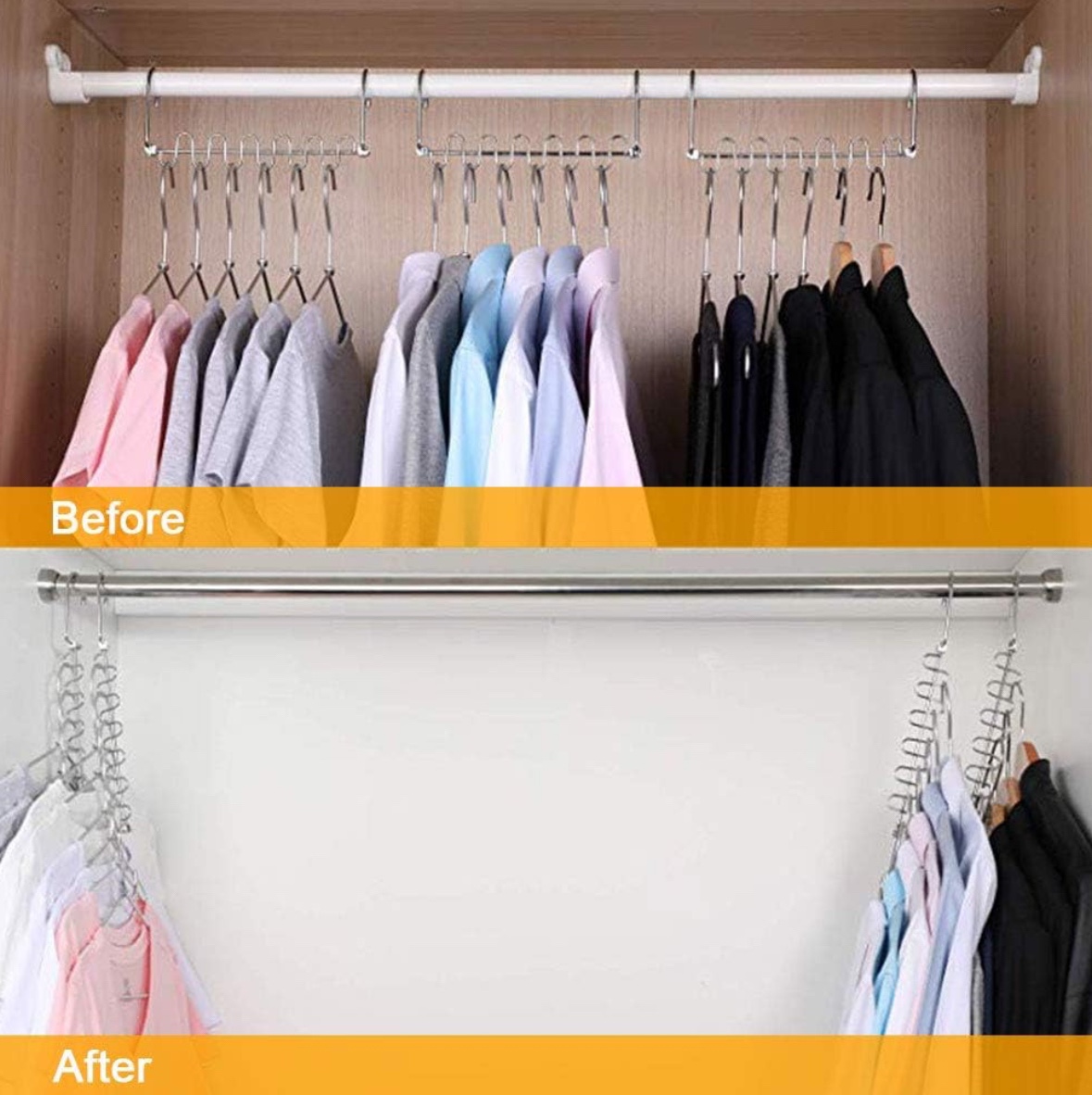 Space Saving Metal Hangers (Set of 6) image indicator(6)