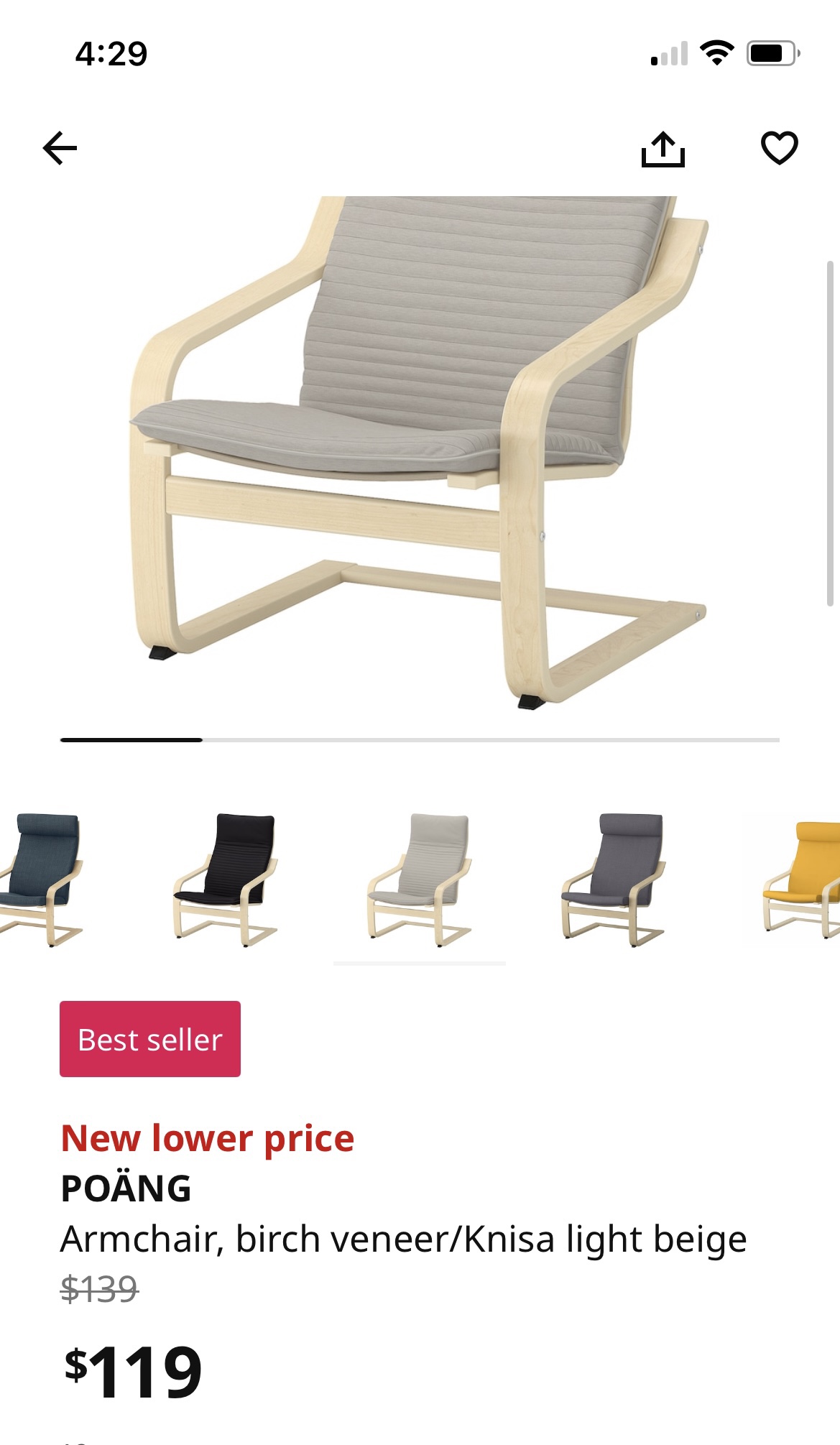 Ikea poang chairs - photo 2