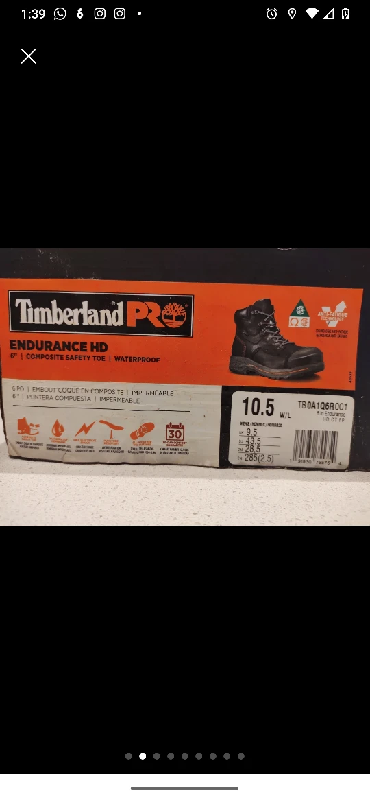 🆕🌺  Timberland Steel Toe Pro Work/ Construction Boots image indicator(2)