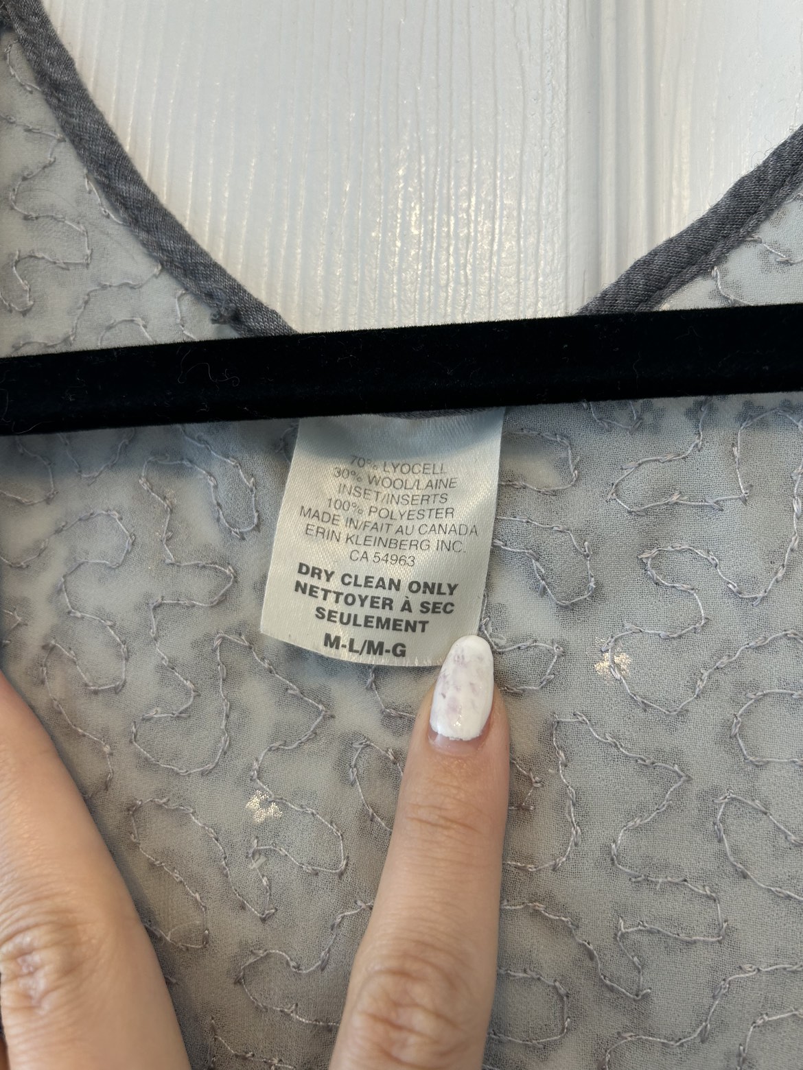 Grey tank with sequins on the back image indicator(2)