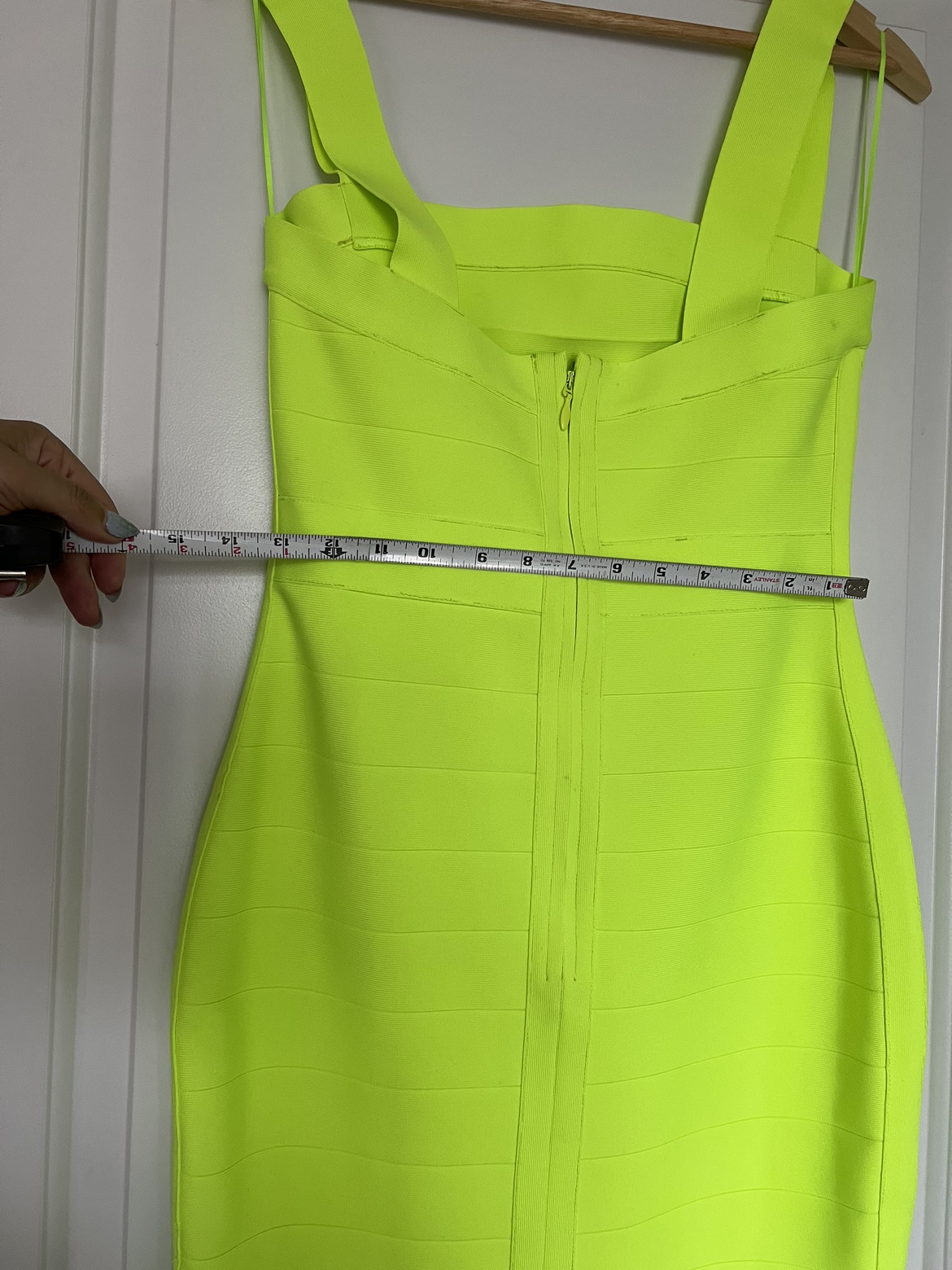Neon yellow bandage dress Susan Monaco image indicator(4)
