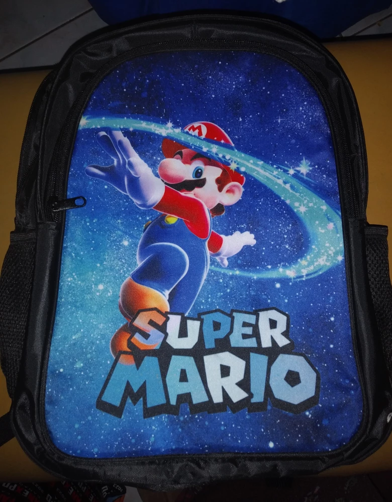 NEW!   Super Mario (Knapsack, Lunch Bag & Baseball Cap) ALL for image indicator(2)
